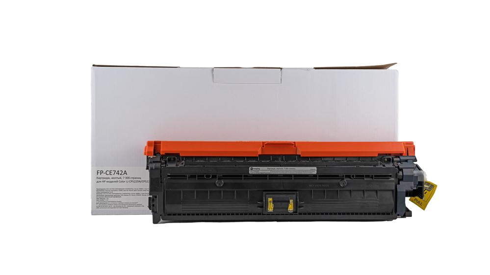 Картридж FP-CE742A желтый